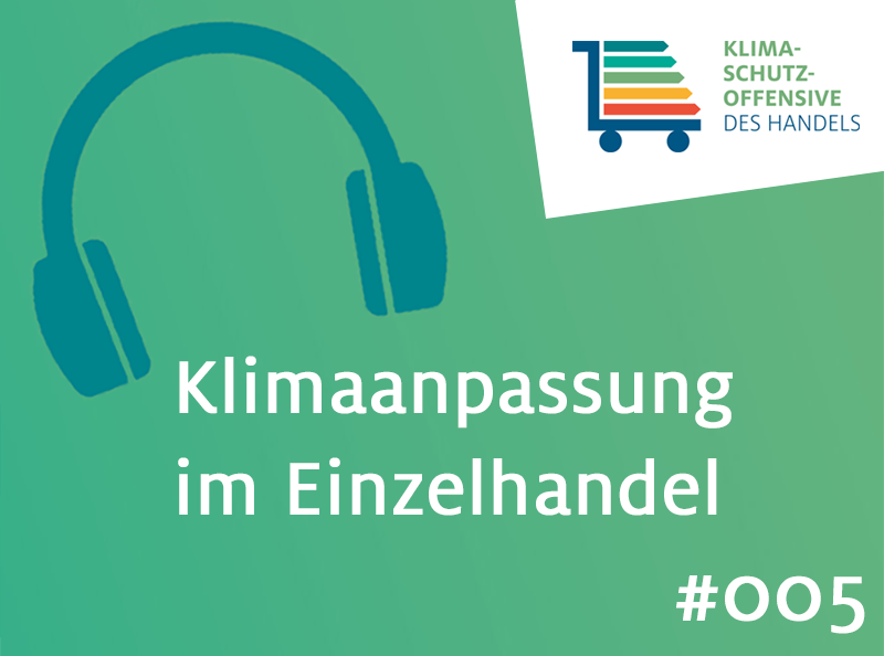 Klimaschutzoffensive des Handels: Podcast mit Irene Seemann zu Klimaanpassung im Einzelhandel