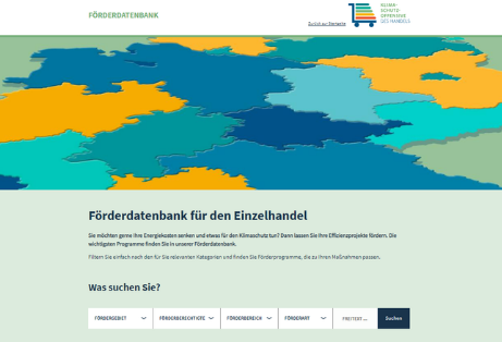 Förderdatenbank für den Einzelhandel geht online