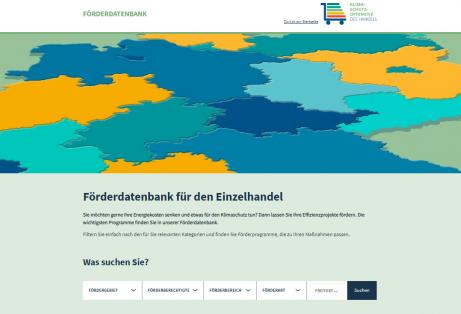 Förderdatenbank für den Einzelhandel