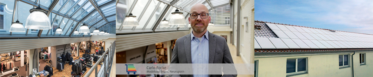 Modehaus Bruns in Neuruppin, Carlo Focke Modehaus Bruns in Neuruppin, Carlo Focke