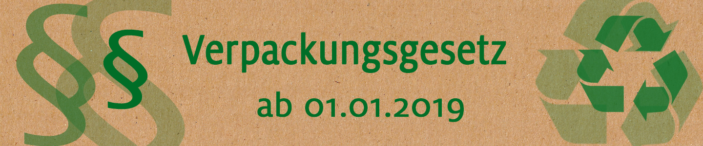 Am 01.01.2019 tritt in Deutschland das Verpackungsgesetz in Kraft.