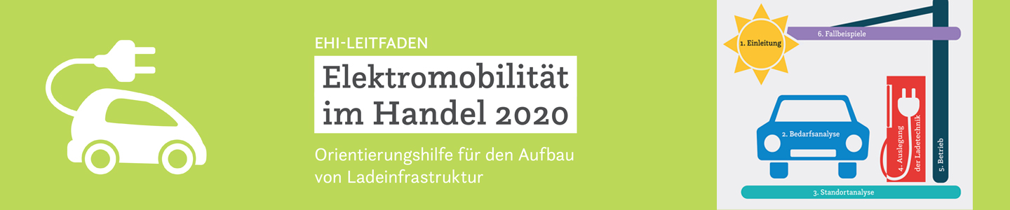 Klimaschutzoffensive: EHI-Leitfaden Elektromobilität im Einzelhandel