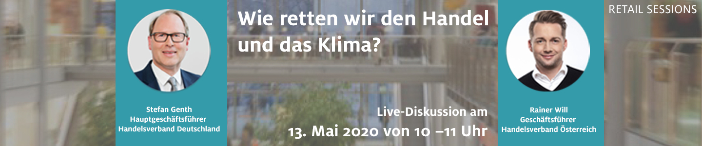 Klimaschutzoffensive: Online-Seminar "Wie retten wir den Handel und das Klima?"