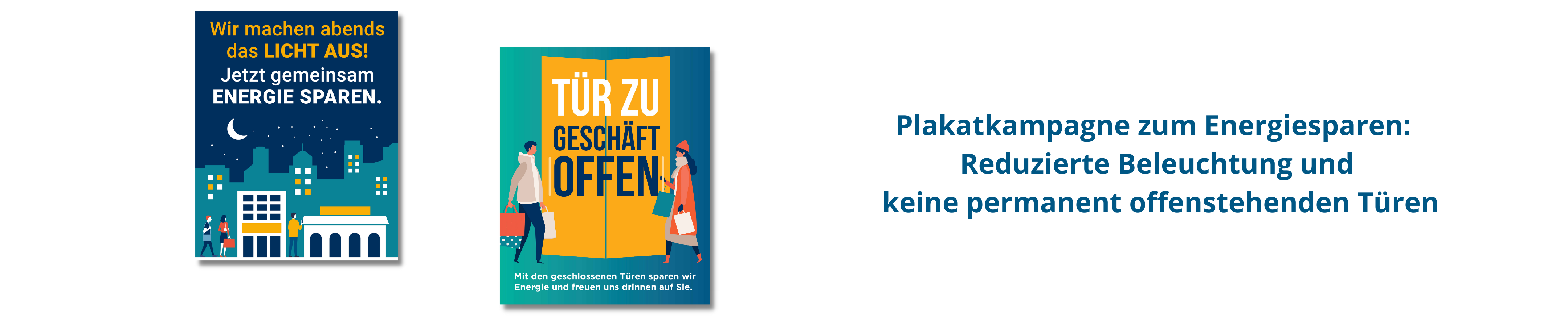 Klimaschutzoffensive Tür zu Licht aus Plakataktion