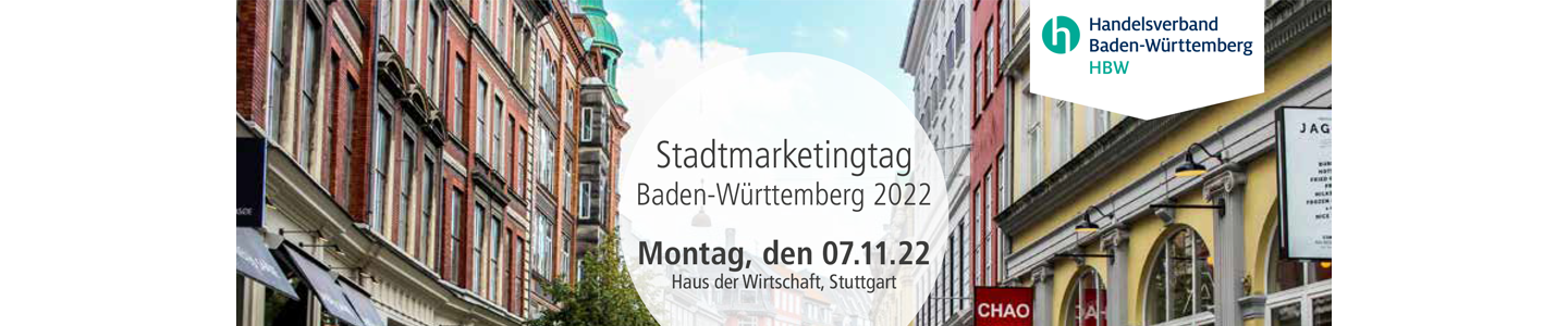Klimaschutzoffensive: Stadtmarketingtag in Stuttgart, Handelsverband Baden-Württemberg 2022