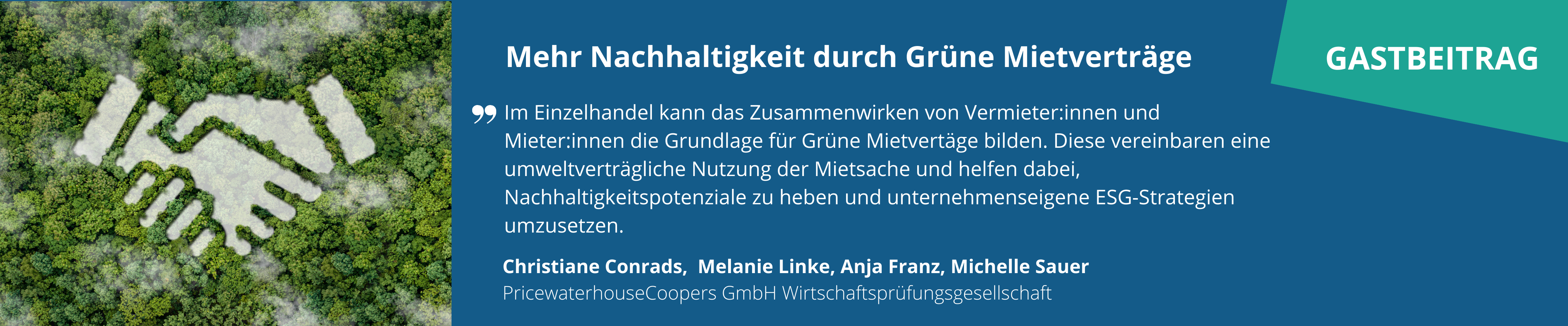 Klimaschutzoffensive-HDE Gastbeitrag PwC Green Leases Nachhaltigkeit Einzelhandel